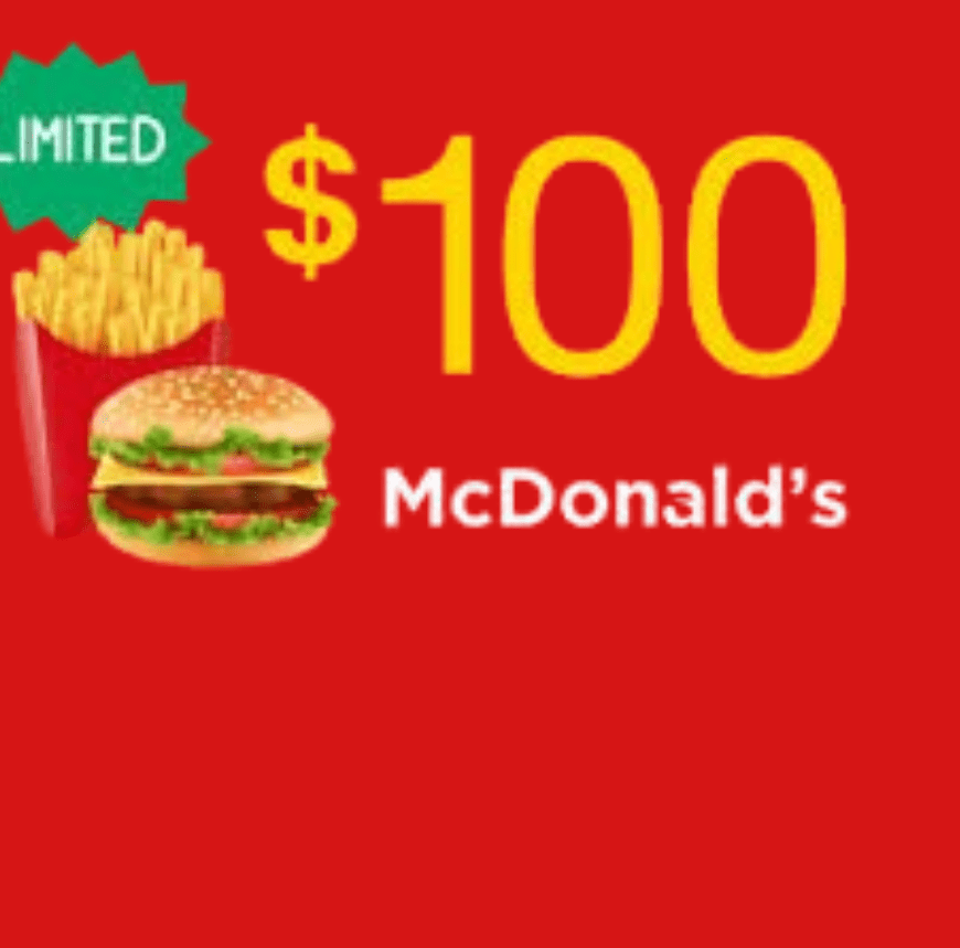 You’ve received a McDonald samples new gift card.